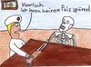 Cartoon: Puls (small) by Salatdressing tagged puls,dumm,skelet,kein,keinen,not,dont,arzt,blöd,naiv,praxis,ärztlich,fühlen,tod,dummheit,arm,pulsschlag,ader,halsschlagader