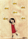 Cartoon: A Dream Scene (small) by CIGDEM DEMIR tagged fish,dream