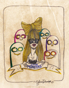Cartoon: Little Monsters (small) by CIGDEM DEMIR tagged lady,gag,little,monsters