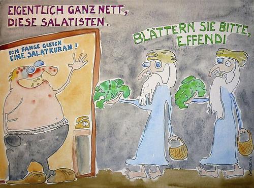 Cartoon: Salafisten oder so (medium) by Eggs Gildo tagged salafisten,religion,islam