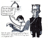 Cartoon: Frankenstein wahres Genie (small) by bertgronewold tagged frankenstein,strom,erfindung