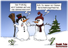 Cartoon: Verschwörungstheorien (small) by karicartoons tagged schneemann,schneemänner,winter,visionen,schnee,frühling,verschwörungstheorien,voraussagen,prophezeihung,cartoon,humor,lustig,realitätsverweigerung