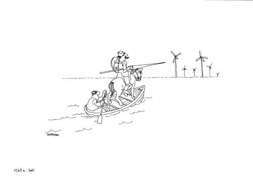 Cartoon: Don Quijote (medium) by Frank Hoffmann tagged no,tag,