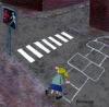Cartoon: crossing for kids (small) by bernie tagged kids town traffic 