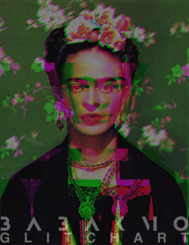 Cartoon: Glitch Art (medium) by Babak Mo tagged photo,artist,mo,kunstler,kunst,kahlo,frida,babak,babakmo,art,glitch