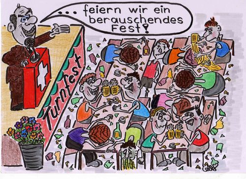 Cartoon: Turnfest (medium) by Marcello tagged turnfest,fest,saufgelage,sportfest