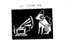 Cartoon: His Masters voice (small) by Dluho tagged edu