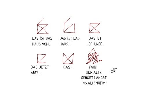 Cartoon: Nikolaushaus (medium) by Dodenhoff Cartoons tagged nikolaus,altenheim,altern,eigenheim,pflegekasse,senoirenresidenz,nikolaus,altenheim,altern,eigenheim,pflegekasse,senoirenresidenz