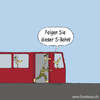Cartoon: Folgen Sie dieser S-Bahn (small) by lexatoons tagged polizei