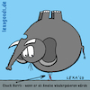 Cartoon: lexatoon Wiedergeburt (small) by lexatoons tagged lexatoon,chuck,norris,als,ameise,elefant,wiedergeburt