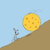 Cartoon: Vernunft (small) by lexatoons tagged vernunft philosophie gierig maus käse essen schwerkraft