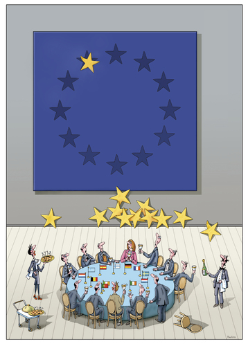 Cartoon: eu krizes (medium) by kurtu tagged es,eu,europa