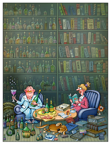 Cartoon: Idylle (medium) by kurtu tagged idylle,idylle