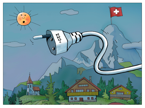 Cartoon: Strom sparen (medium) by kurtu tagged strom,sparen,strom,sparen