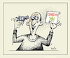 Cartoon: Optimist (small) by kurtu tagged optimist