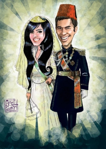 Cartoon: Wedding (medium) by Amal Samir tagged wedding,poster,drawings,digital