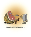 Cartoon: Gammelfleischskandal... (small) by martinchen tagged gammelfleisch,fleisch,skandal