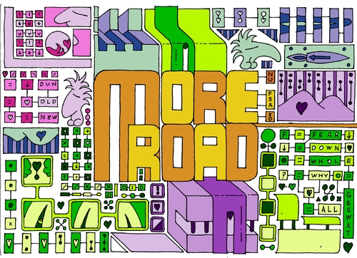 Cartoon: More Road (medium) by chrisbeckett tagged synth,absract