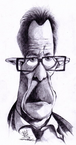 Cartoon: gary oldman as gordon (medium) by cakBOY tagged gary,oldman,caricature,gordon,batman