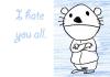 Cartoon: bear (small) by dfreleng tagged bear,hate,cute,