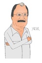 Cartoon: Brijmohan Agrawal (small) by Amar cartoonist tagged amar,caricature