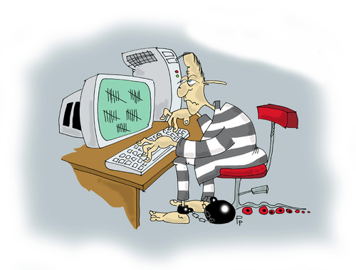 Cartoon: Sklaverei_Durance (medium) by paraistvan tagged sklaverei,durance