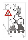 Cartoon: Traffic sign (small) by paraistvan tagged traffic sign passage