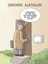 Cartoon: ESM-Angst (small) by Tobias Wieland tagged juncker,eu,europa,rettungsschirm,esm,in,kraft,milliarden,politik