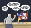 Cartoon: Gerade noch gutgegangen! (small) by Tobias Wieland tagged usa,obama,kredit,schulden,obergrenze,republikaner,demokraten,amerika,america,kreditwürdigkeit,staat,bankrott,staatsbankrott,kneipe,flagge