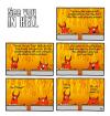 Cartoon: See you in hell (small) by Tobias Wieland tagged see,you,in,hell,hölle,teufel,devil,religion,fun,funny,humor,humour,