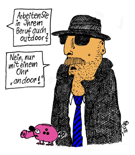 Cartoon: Arbeit der Geheimdienste (medium) by Marbez tagged geheimdienste,arbeit