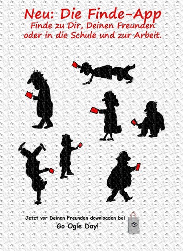 Cartoon: Braucht jeder  Die Finde App. (medium) by Marbez tagged finde,app,doppelklick,muss