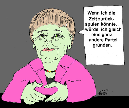 Cartoon: Eine ganz andere Partei (medium) by Marbez tagged fahrradkette,zeit,rückgängig