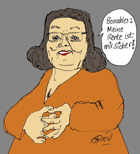 Cartoon: Sichere Rente (medium) by Marbez tagged banahles,rente,sicherheit
