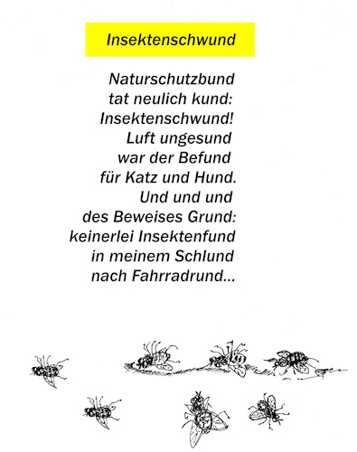 Cartoon: Tote Fliegen (medium) by Marbez tagged insektenschwund,umwelt,natur