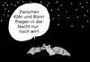 Cartoon: Wer in der Nacht fliegt (small) by Marbez tagged nightbats,airbus,airfighter
