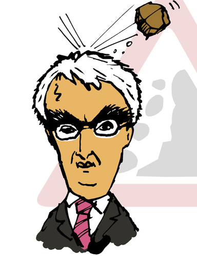 Cartoon: Alistair Darling (medium) by Dom Richards tagged chancellor,caricature