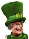 Cartoon: Queen Liz (small) by Dom Richards tagged queen britain caricature royalty elizabeth