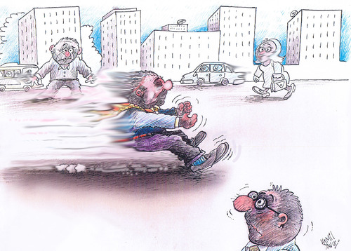 Cartoon: CarTOON By. Kamil Yavuz (medium) by kamil yavuz tagged production,ferrari,transparency,car