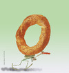 Cartoon: Simit-Sesame Sandwich (small) by kamil yavuz tagged simit,sesame,sandwich,kolaj,collage