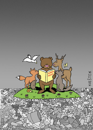 Cartoon: human rights (medium) by Jura Karikatura tagged earth,day,ecology