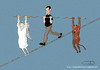 Cartoon: Balance (small) by Jura Karikatura tagged angel,devil,balance,jura,karikatura