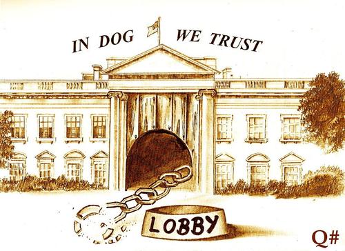 Cartoon: IN DOG WE TRUST (medium) by QUIM tagged quimericas