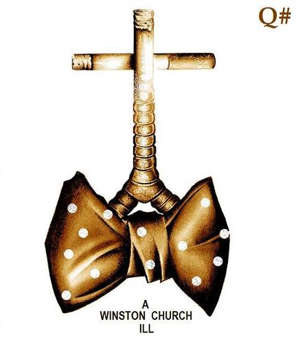 Cartoon: WINSTON CHURCHILL (medium) by QUIM tagged winston,smoking,church,ill