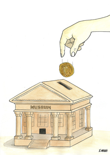 Cartoon: museum (medium) by emraharikan tagged archelogy,museum