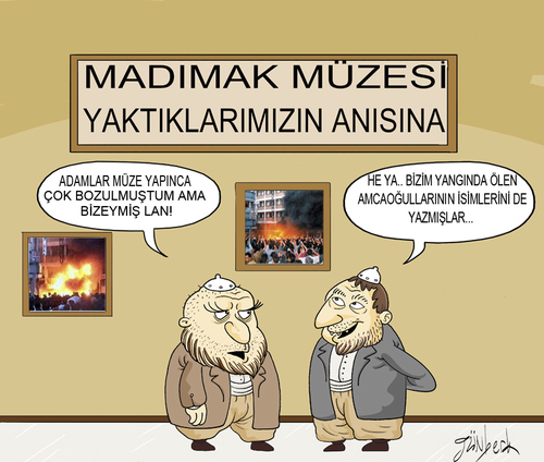 Cartoon: Sivas Katliamini Unutma (medium) by gunberk tagged sivas,93