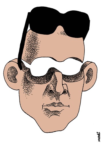 Cartoon: blankman (medium) by Medi Belortaja tagged blank,empty,man,face,head,glasses