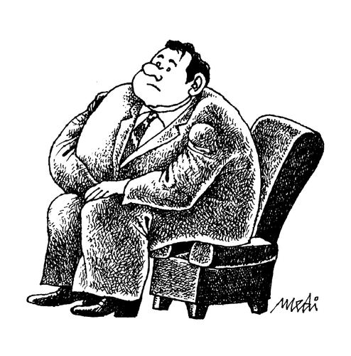 Cartoon: obesity corruption (medium) by Medi Belortaja tagged corruption,obesity,chair,power