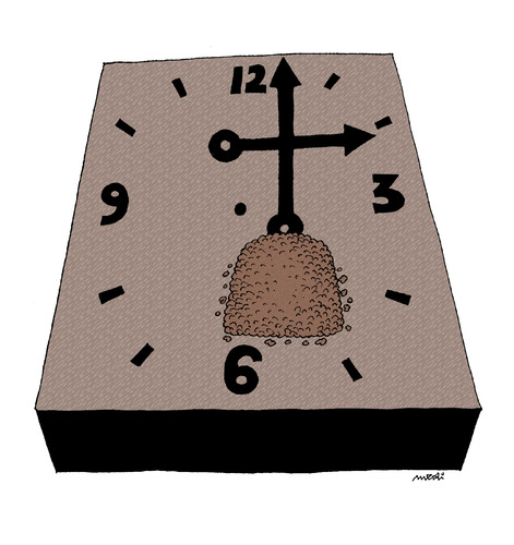 Cartoon: death time (medium) by Medi Belortaja tagged death,time