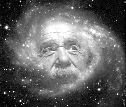 Cartoon: einstein s galaxy (medium) by Medi Belortaja tagged albert,einstein,galaxy,universe